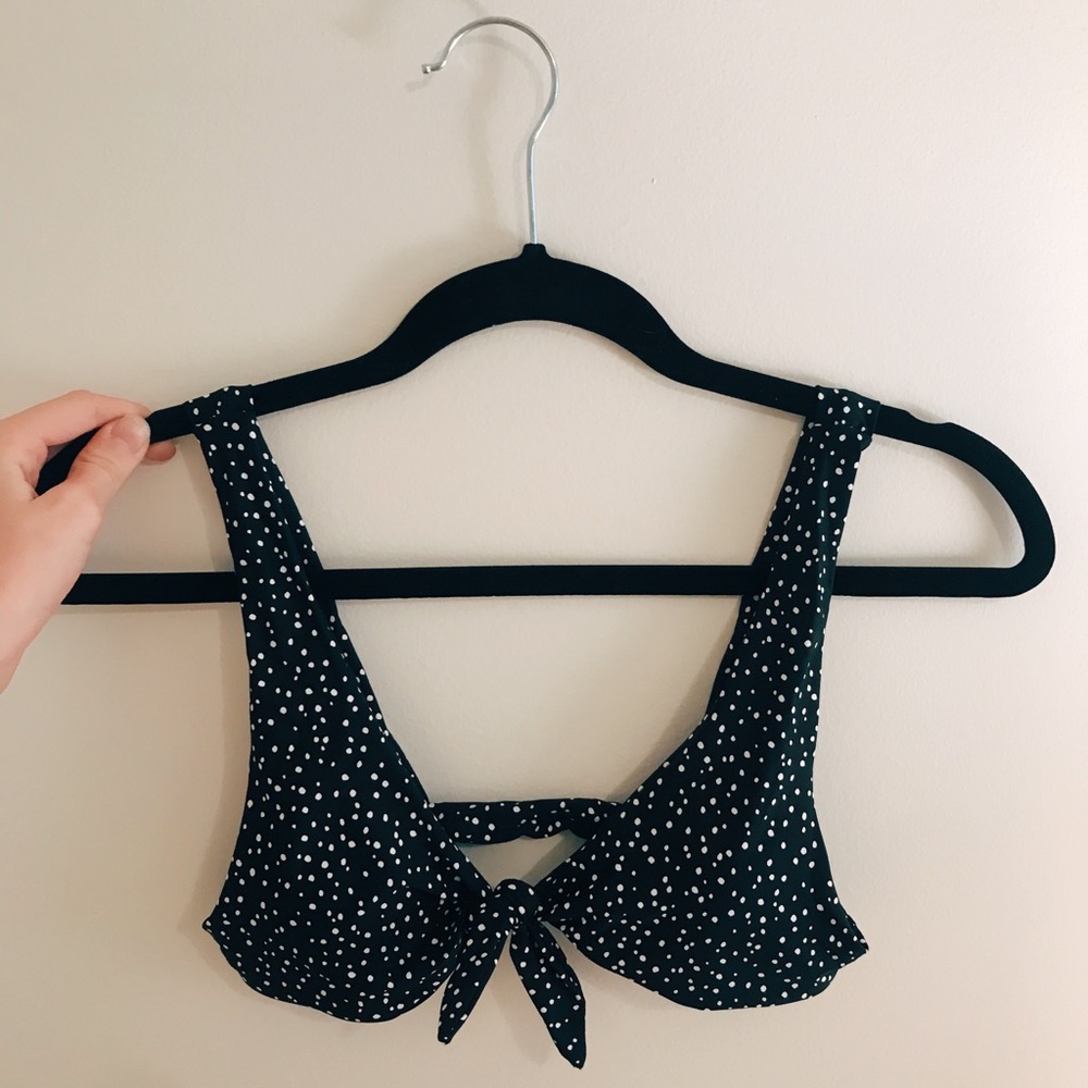 Full Tilt black and white polka dot bikini (Small)